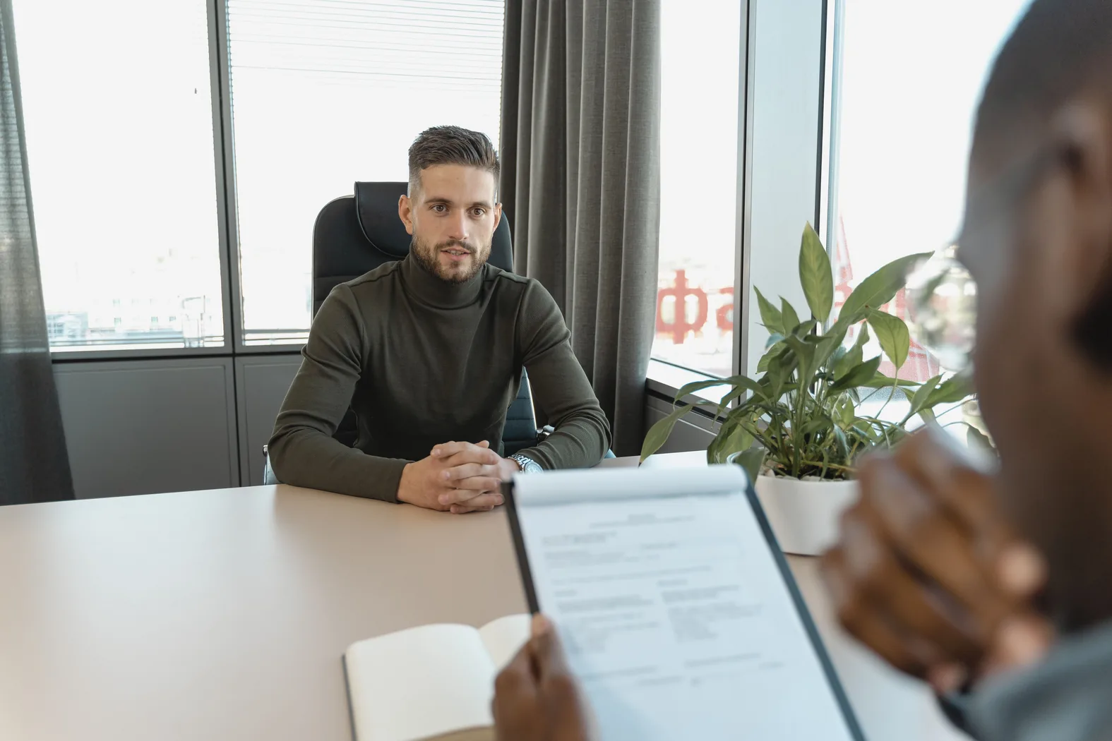 Professional recruitment interview